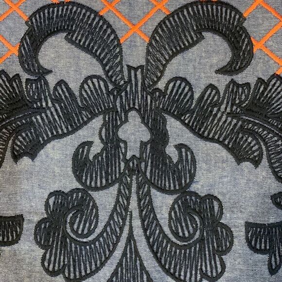 Francesca’s Alya Size Medium spaghetti strap dress with great navy/orange detail - Picture 9 of 11